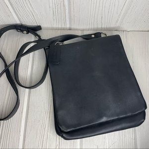 Vintage Coach Crossbody Purse Bag Black Leather 4082 Messenger Style